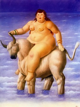 Fernando Botero Painting - Rapto de EuropaFernando Botero